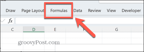 меню формул excel