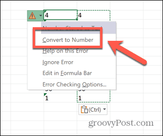 excel преобразовать в число