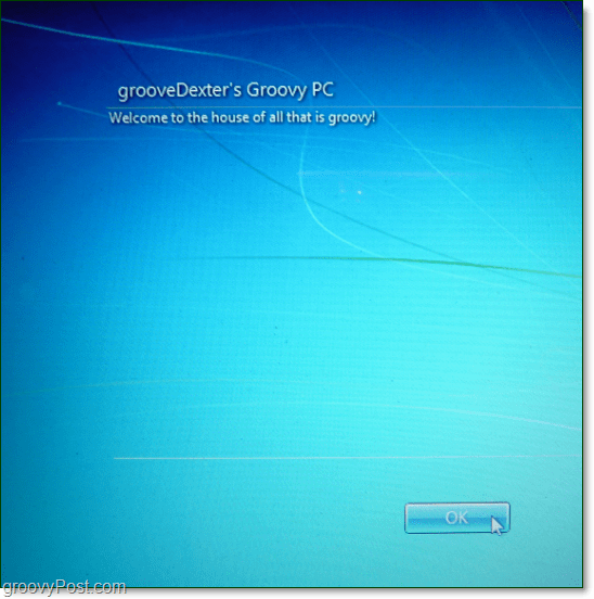 Уведомление о запуске Windows 7