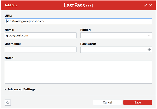 Lasspass Форма сайта