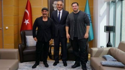 Встреча с министром культуры Эрсой Джем Йылмазом и Шаханом Гекбакаром