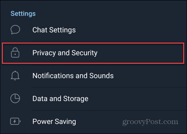 Настройки конфиденциальности и безопасности в Telegram на Android