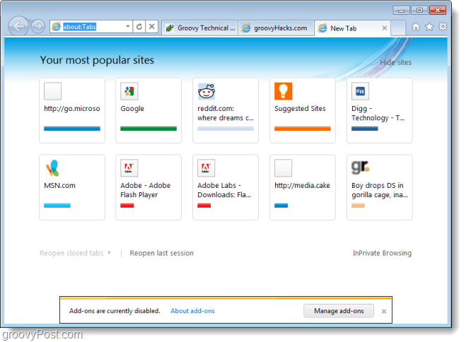 Internet Explorer 9 Beta Скриншот Тур