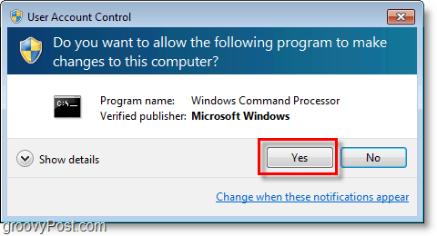 Скриншот Windows 7 - зайдите через cmd admin uac