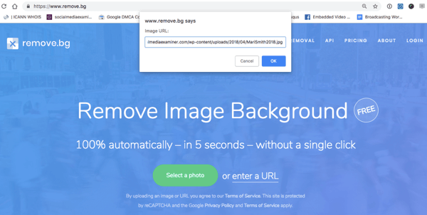 remove.bg использует ИИ для автоматического удаления фона с изображений.