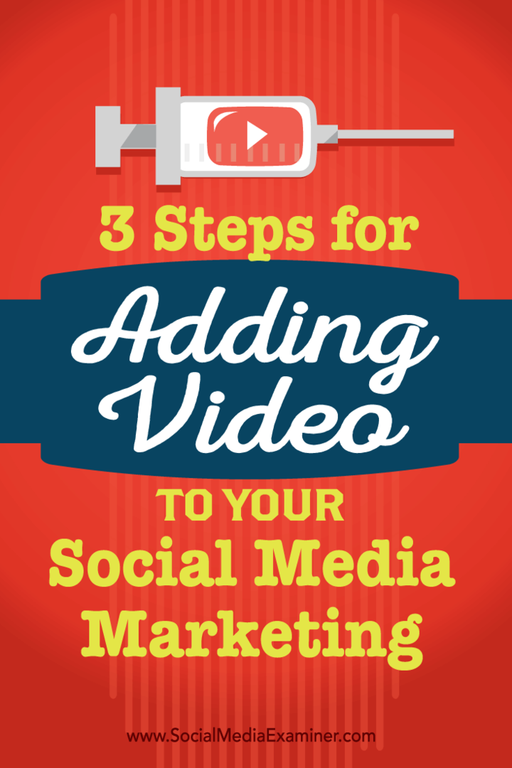 3 шага по добавлению видео в ваш маркетинг в социальных сетях: Social Media Examiner