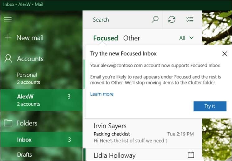 Microsoft выпускает большие обновления для приложений Почты и Календаря Windows 10