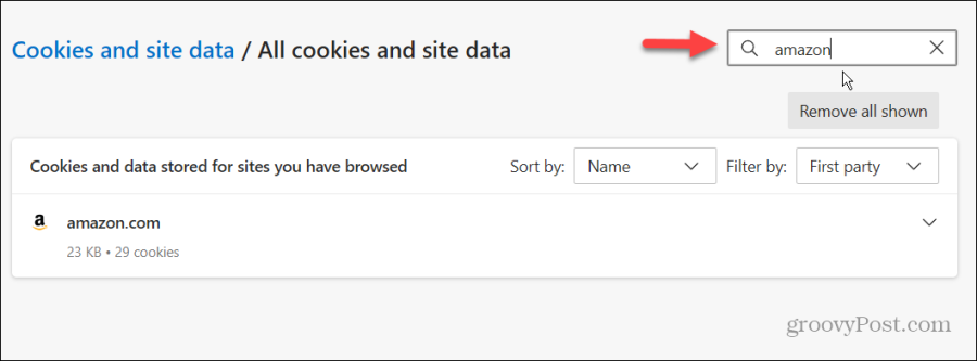 поиск файлов cookie Microsoft Edge