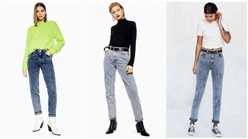 С чем носить джинсы с завышенной талией? Как сочетаются джинсы мама?
