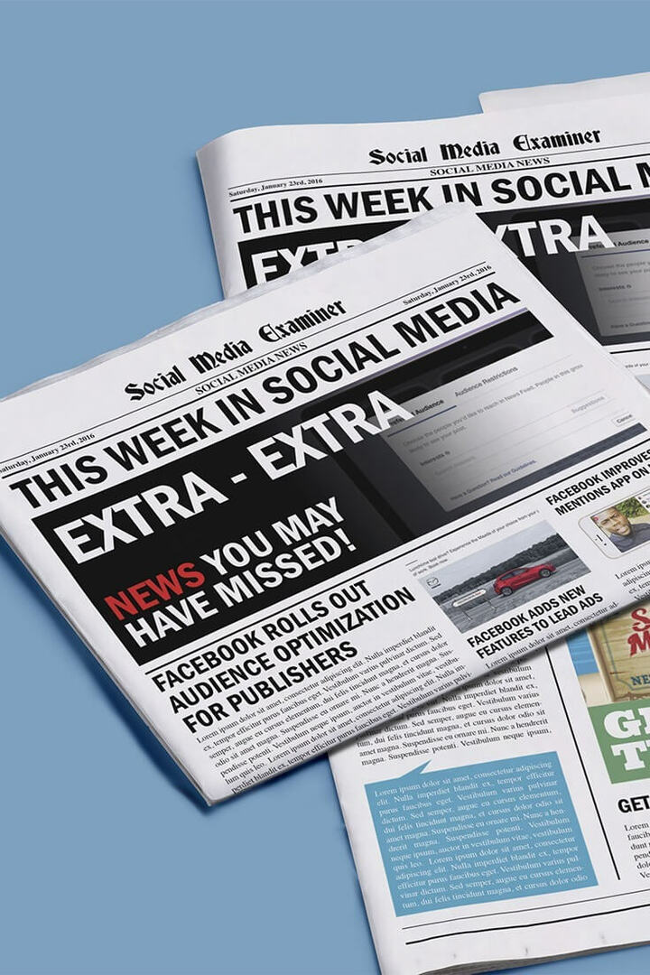 Оптимизация аудитории Facebook для издателей: на этой неделе в социальных сетях: Social Media Examiner