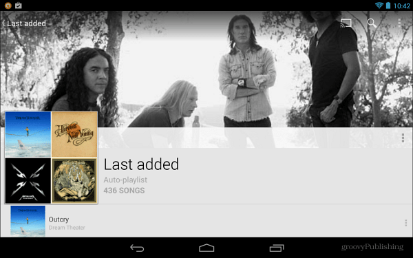 Google Music добавил плейлисты