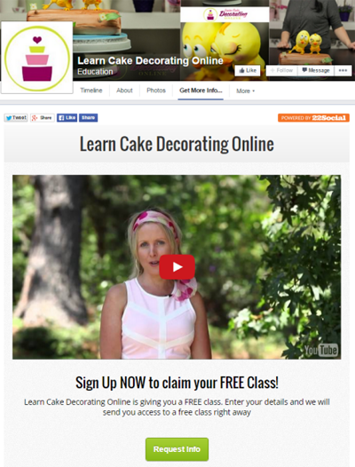 научиться украшать торты онлайн в приложении facebook