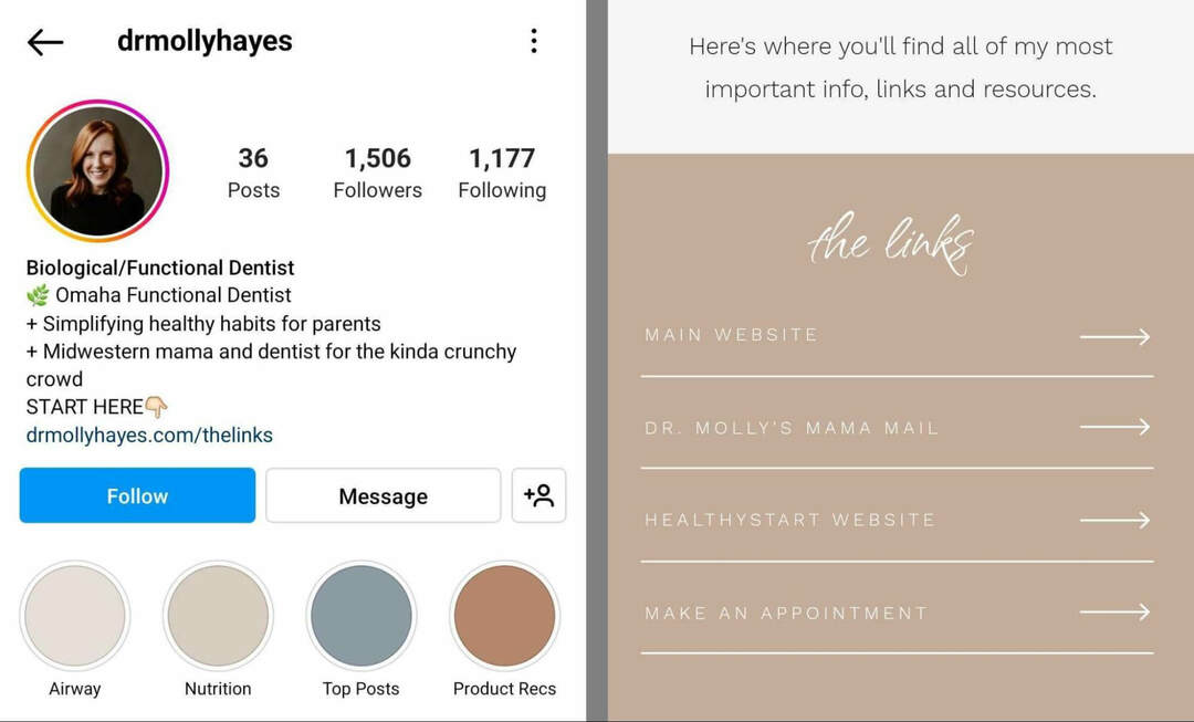 9 идей Instagram Bio для бизнеса: исследователь социальных сетей
