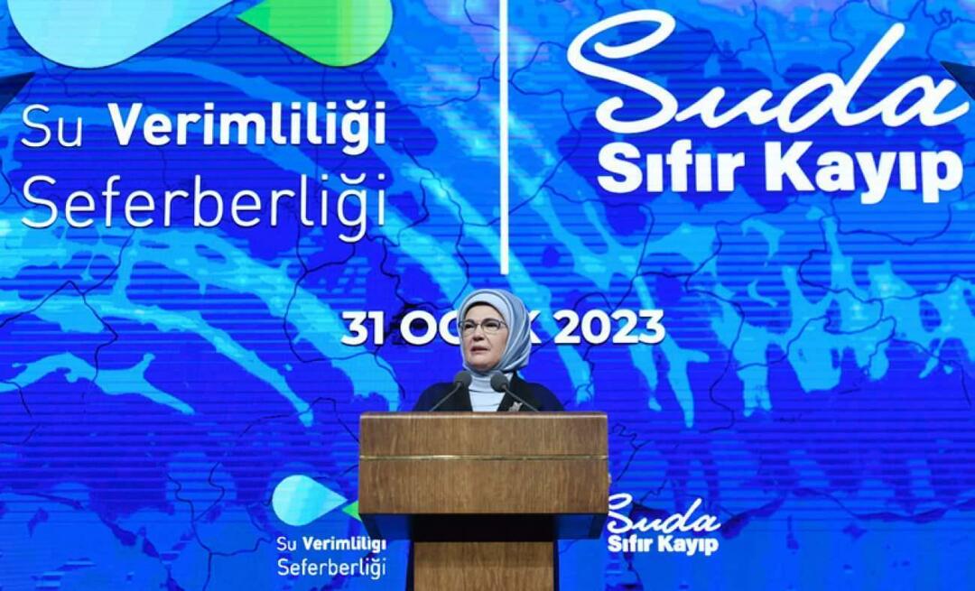 Эмине Эрдоган приняла участие в вводной встрече «Кампании по эффективному водопользованию»!