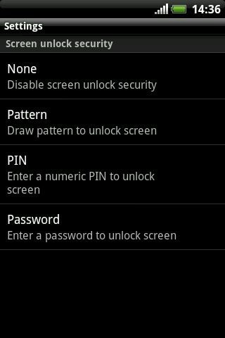 Блокировка безопасности Android