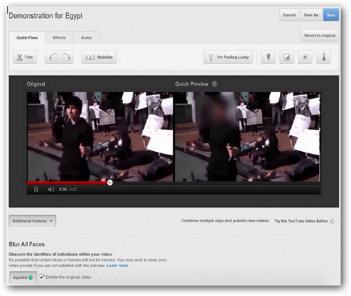 YouTube позволяет размывать лицо в видео: как включить его