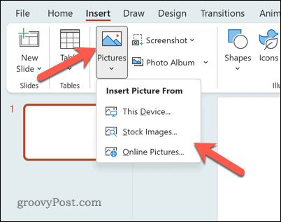 Вставить картинку в PowerPoint