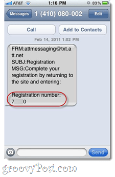 SMS-спам от AT & T