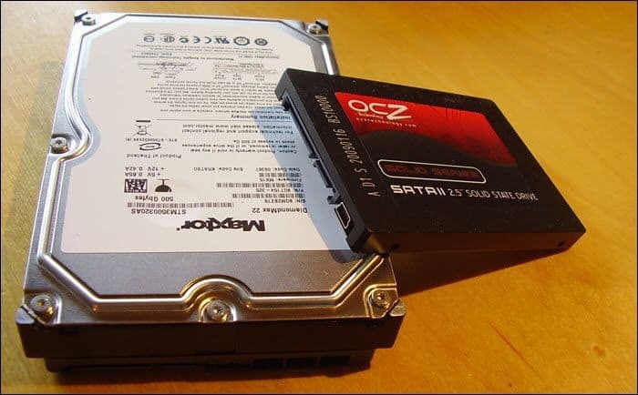 Жесткий диск против. SSD