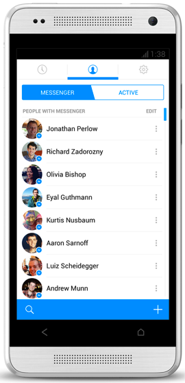 facebook messenger опыт для android