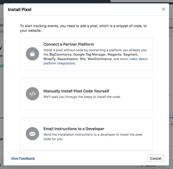 Установите пиксель Facebook, чтобы отслеживать активность аудитории и результаты рекламы по вашим маркетинговым каналам.
