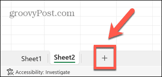 Excel новый лист