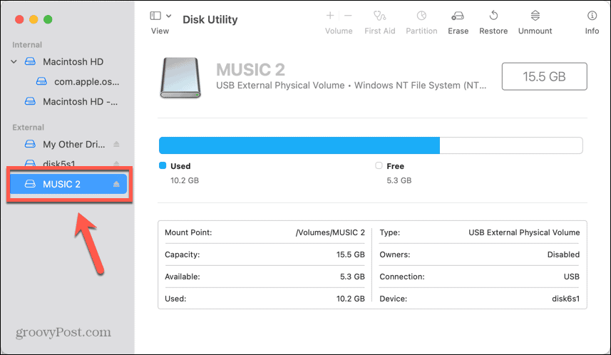 Mac USB-накопитель