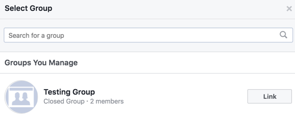 Свяжите свою группу в Facebook с другими группами.