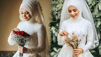 Модели свадебных платьев в хиджабе 2021 года Самые красивые модели свадебных платьев в хиджабе
