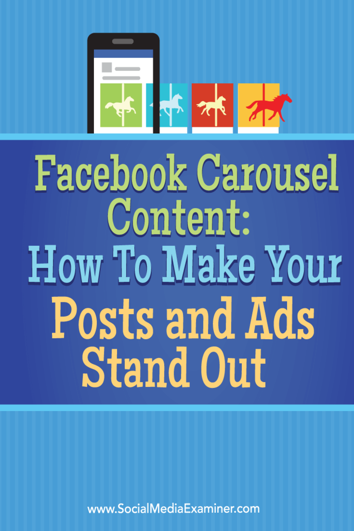 Контент карусели Facebook: как выделить ваши сообщения и рекламу: специалист по социальным сетям