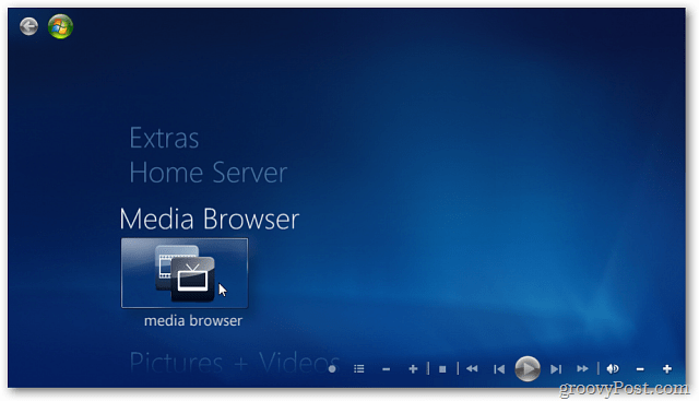 Смотрите видеоподкасты в Windows 7 Media Center