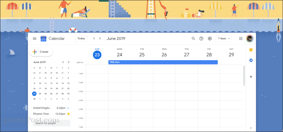 иллюстрация календаря Google