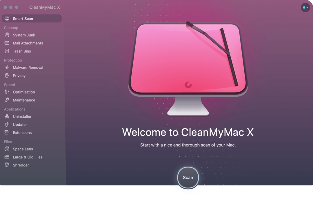 CleanMyMac X фронт