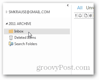 Как создать PST-файл для Outlook 2013 - новая папка Входящие