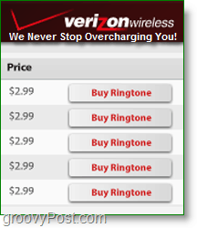 Сделайте свои собственные мелодии -Verizon взимает $ 3 каждый! Не Groovy