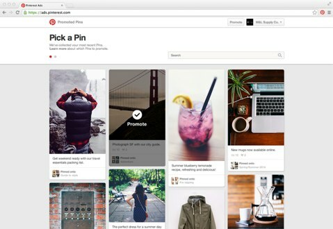 Pinterest позволяет вам выбирать изображение и ключевые слова для ваших кампаний с продвигаемыми пинами. 