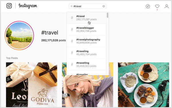 При определенных поисках по хэштегам в Instagram разные пользователи могут видеть разные результаты контента.