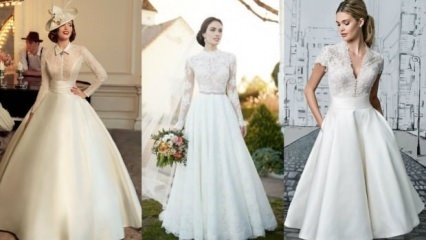 Винтажное свадебное платье мода