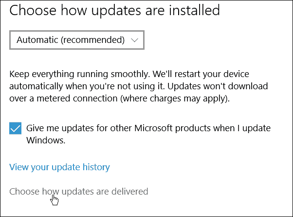 Остановите Windows 10 от общего доступа к обновлениям Windows на других компьютерах