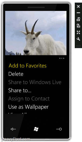 Экран Windows Phone 7 реагирует как сенсорный экран