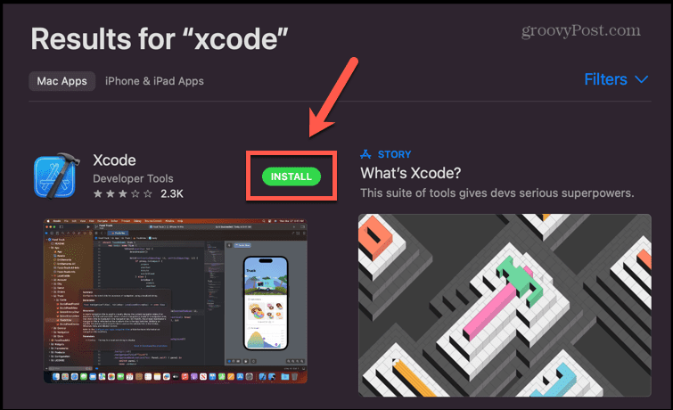 магазин приложений установить xcode