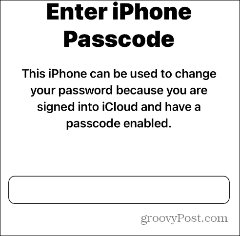 Измените свой пароль Apple ID