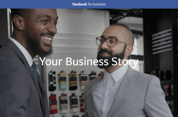 facebook история вашего бизнеса