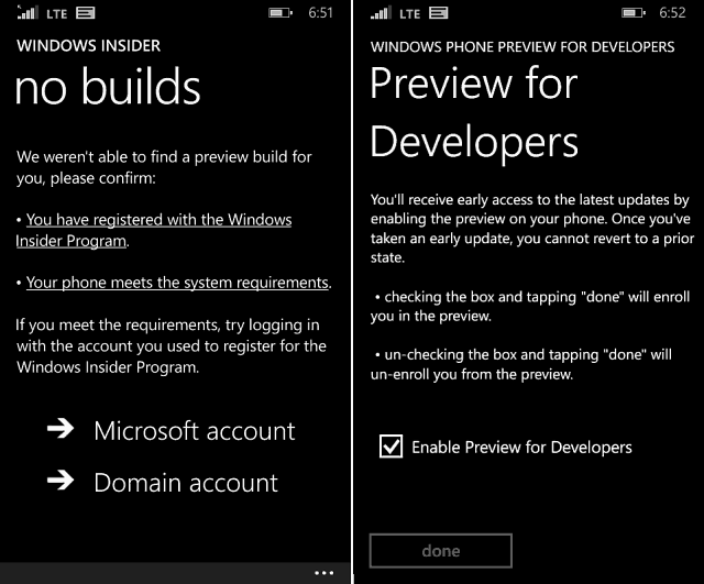 Windows Phone 10 Preview для поддержки устройств объемом 512 МБ