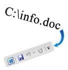 Как показать расположение файла на панели быстрого доступа Office 2010