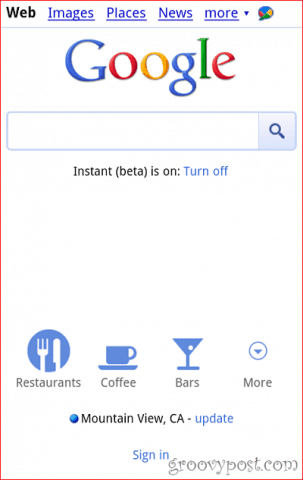 кнопки местоположения Google для мобильных устройств