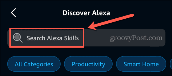 навыки поиска приложений Alexa