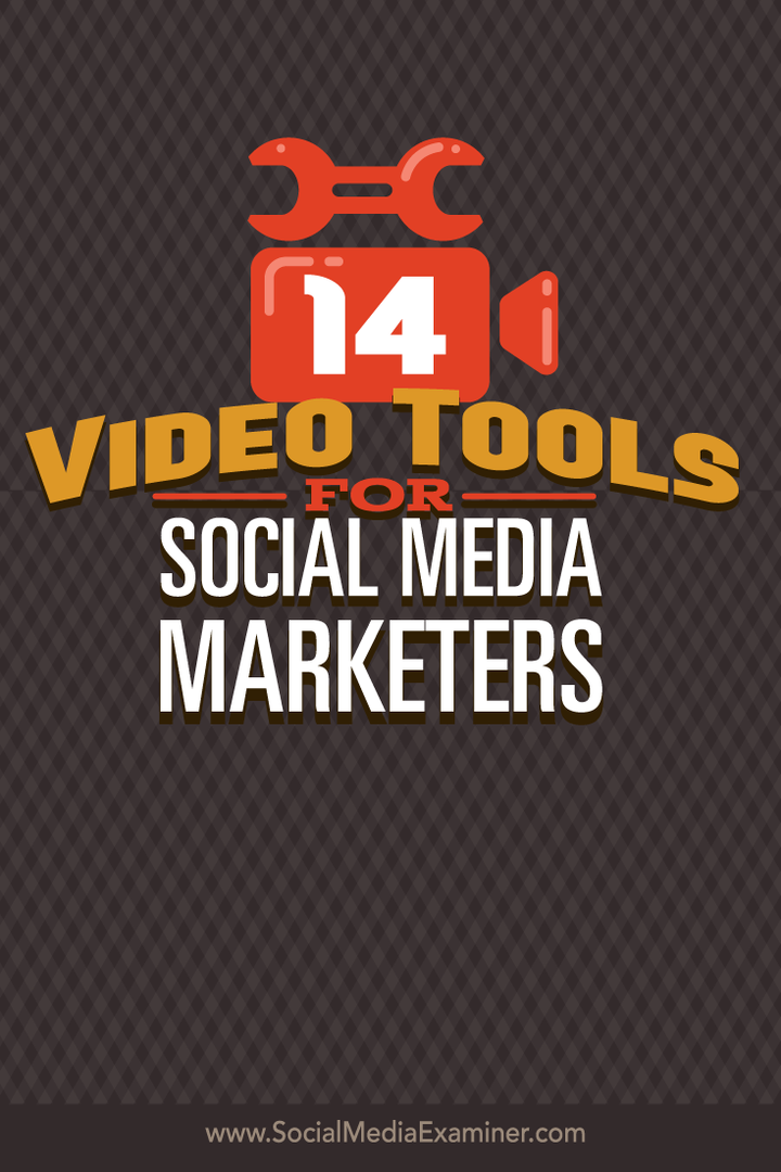 14 видео инструментов для социальных сетей