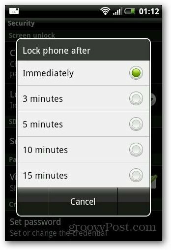 Блокировка безопасности Android 5