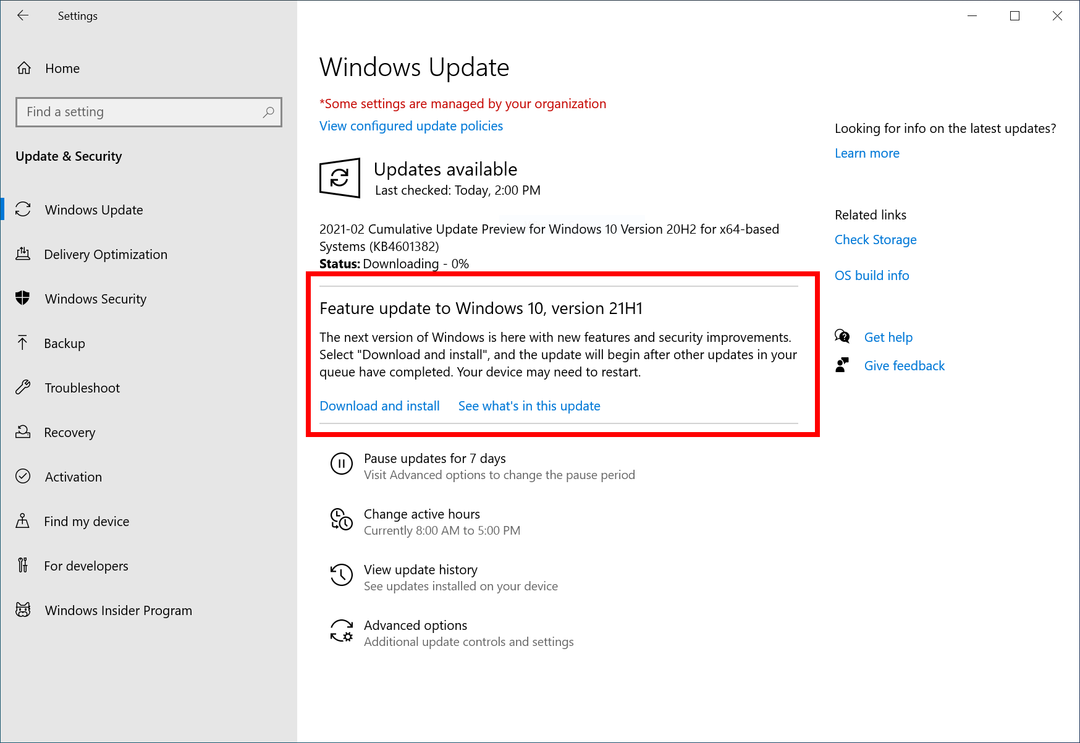 Microsoft официально анонсирует Windows 10 21H1